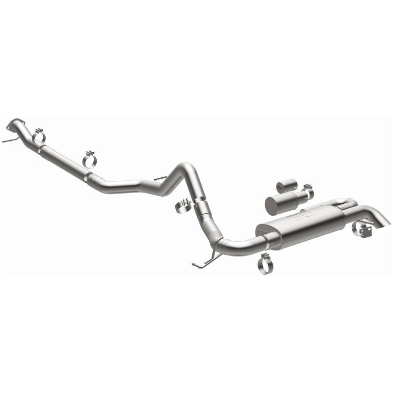 MagnaFlow 2021 Ford Bronco Overland Series Cat-Back Exhaust w/ Single Straight Driver Exit- No Tip Magnaflow Catback  AXOPROS
