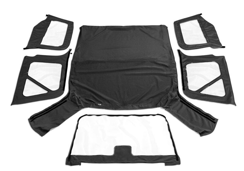 Rampage 1997-2006 Jeep Wrangler(TJ) OEM Replacement Top - Black Diamond Rampage Soft Tops  AXOPROS