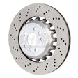 SHW 2020+ BMW X3 M 3.0L Left Rear Cross-Drilled Lightweight Brake Rotor (34118054827) SHW Performance Brake Rotors - Drilled  AXOPROS