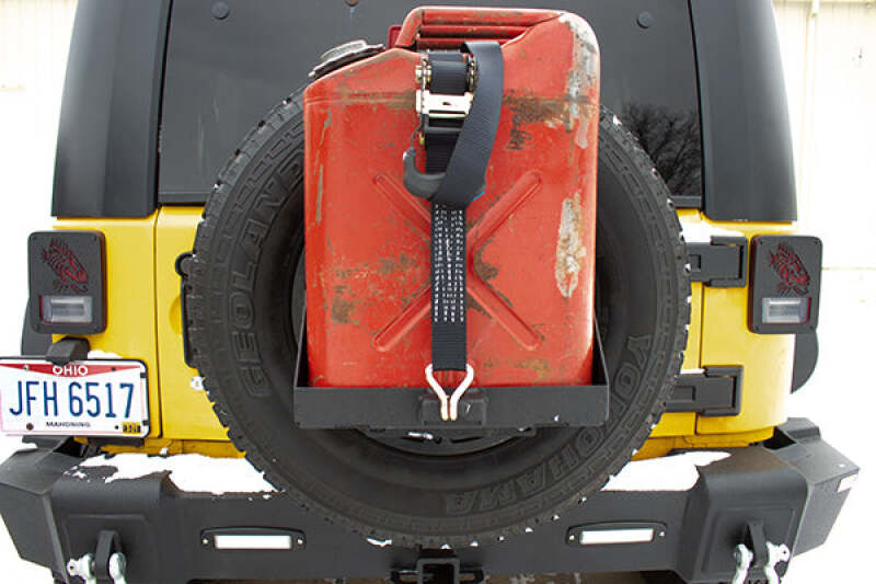 Fishbone Offroad Spare Tire Jerry Can Mount Fishbone Offroad Truck Bed Rack  AXOPROS