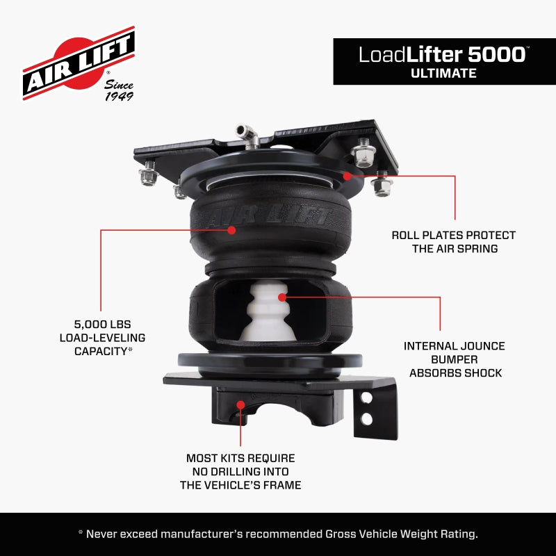 Air Lift Loadlifter 5000 Ultimate Rear Air Spring Kit for 2020+ Chevrolet Silverado 2500/3500 Air Lift Air Suspension Kits  AXOPROS