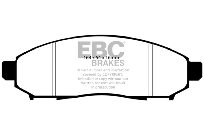 EBC 05+ Nissan Frontier 2.5 2WD Ultimax2 Front Brake Pads EBC Brake Pads - OE  AXOPROS