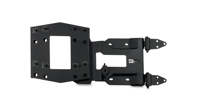 Body Armor 4x4 18-22 Jeep Wrangler JL Reinforced Tire Carrier - Black Body Armor 4x4 Spare Tire Carriers  AXOPROS