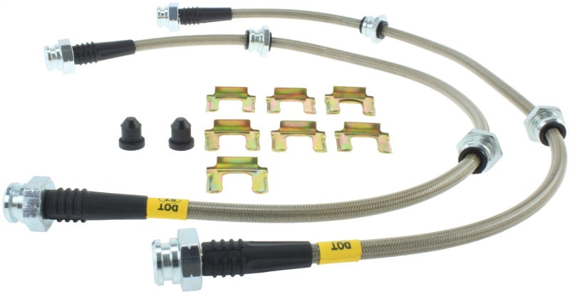 StopTech 2/89-96 Nissan 300ZX / 6/89-96 300ZX Turbo Stainless Steel Front Brake Lines Stoptech Brake Line Kits  AXOPROS