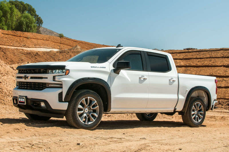 EGR 2019 Chevy 1500 Crew Cab In-Channel Window Visors - Matte EGR Wind Deflectors  AXOPROS