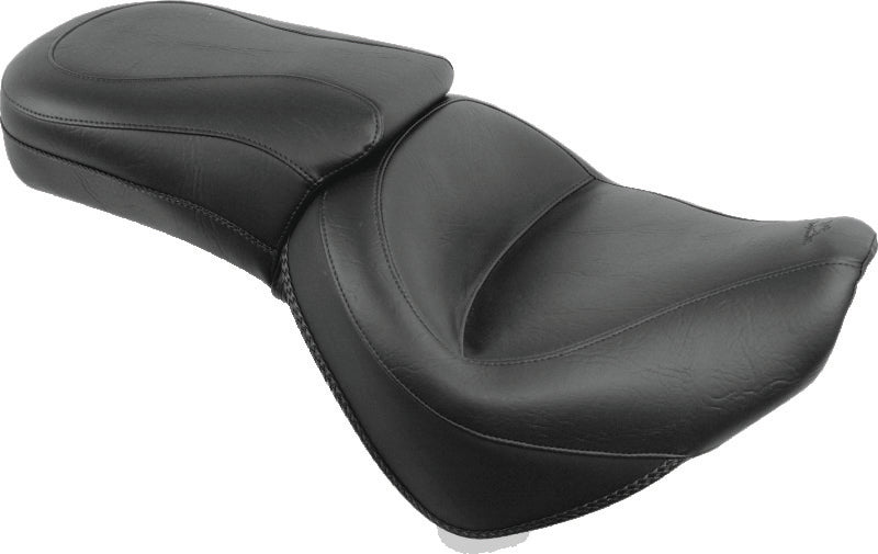 Mustang 10-13 Honda VT1300C Sabre,10-16 Stateline, 10-15 Interstate 1PC Seat - Black Mustang Motorcycle One-Piece Motorcycle Seats  AXOPROS
