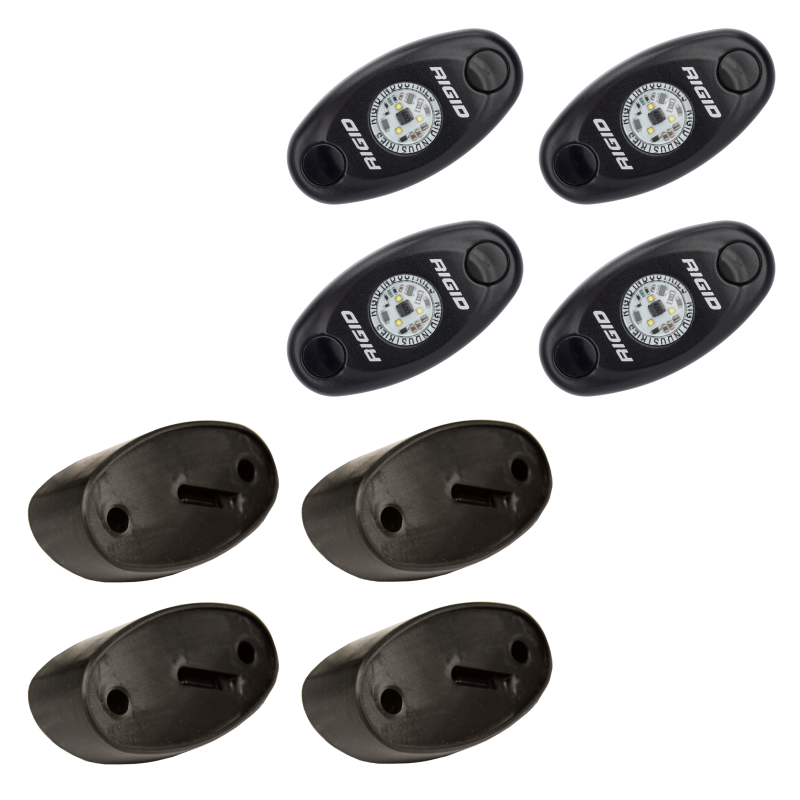 Rigid Industries Rock Light Kit- Amber (4 lights) Rigid Industries Sidemarkers & Indicators  AXOPROS