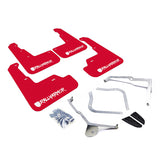 Rally Armor 15-21 Subaru WRX/STI Red Mud Flap White Altered Font Logo Rally Armor Mud Flaps  AXOPROS