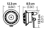 Hella Supertone Horn Set 24V 84w Black Hella Horns  AXOPROS