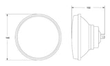 Hella Vision Plus 5-3/4in Round Conversion H4 Headlamp High/Low Beam - Single Lamp Hella Driving Lights  AXOPROS