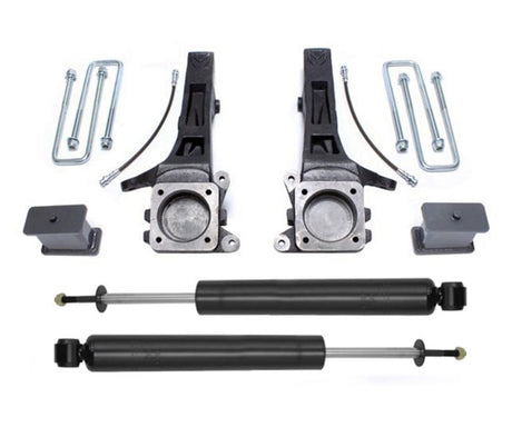 MaxTrac 05-18 Toyota Tacoma 2WD 6 Lug 4in/2in MaxPro Spindle Lift Kit w/MaxTrac Shocks Maxtrac Steering Knuckles & Spindles  AXOPROS
