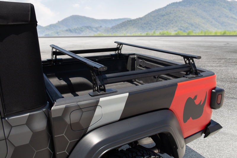 Go Rhino Universal XRS 37 3/4 Cross Rail Accessory Set - Tex. Black Go Rhino Truck Bed Rack  AXOPROS