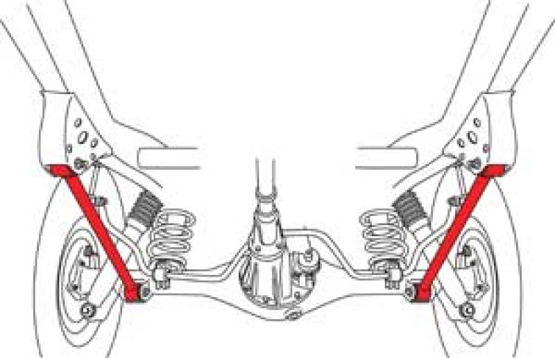 SPC Performance 91-97 Toyota Landcruiser Rear Lower Control Arms (Pair) SPC Performance Control Arms  AXOPROS
