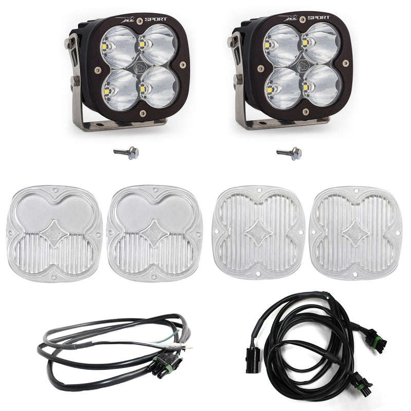 Baja Designs 2021+ Ford Bronco A Piller Light Kit XL Sport Spot w/Upfitter Baja Designs Light Bars & Cubes  AXOPROS