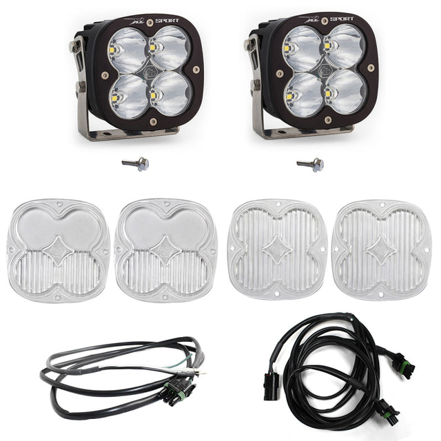 Baja Designs 2021+ Ford Bronco A Piller Light Kit XL Sport Spot w/Upfitter Baja Designs Light Bars & Cubes  AXOPROS
