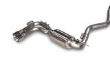 AWE Tuning BMW F3X N20/N26 328i/428i Touring Edition Exhaust Quad Outlet - 80mm Chrome Silver Tips AWE Tuning Axle Back  AXOPROS