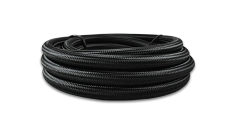 Vibrant -8 AN Black Nylon Braided Flex Hose (10 foot roll) Vibrant Hoses  AXOPROS