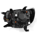 AlphaRex 12-15 Toyota Tacoma PRO-Series Projector Headlights Plank Style Black w/DRL AlphaRex Headlights  AXOPROS