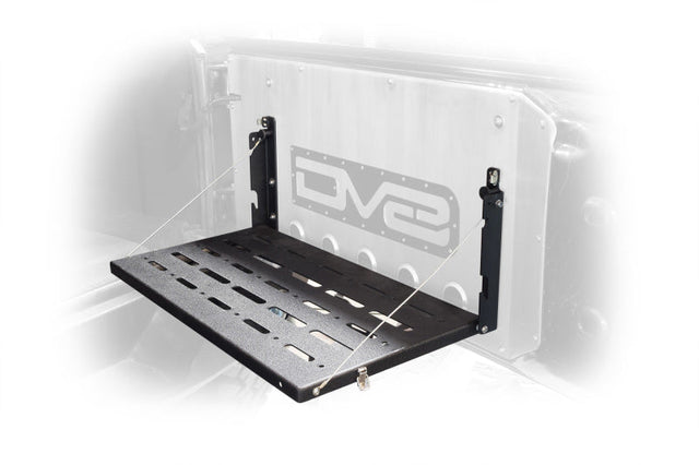 DV8 Jeep JK Tailgate Mounted Table (Trail Table) - Black DV8 Offroad Tailgate Accessories  AXOPROS