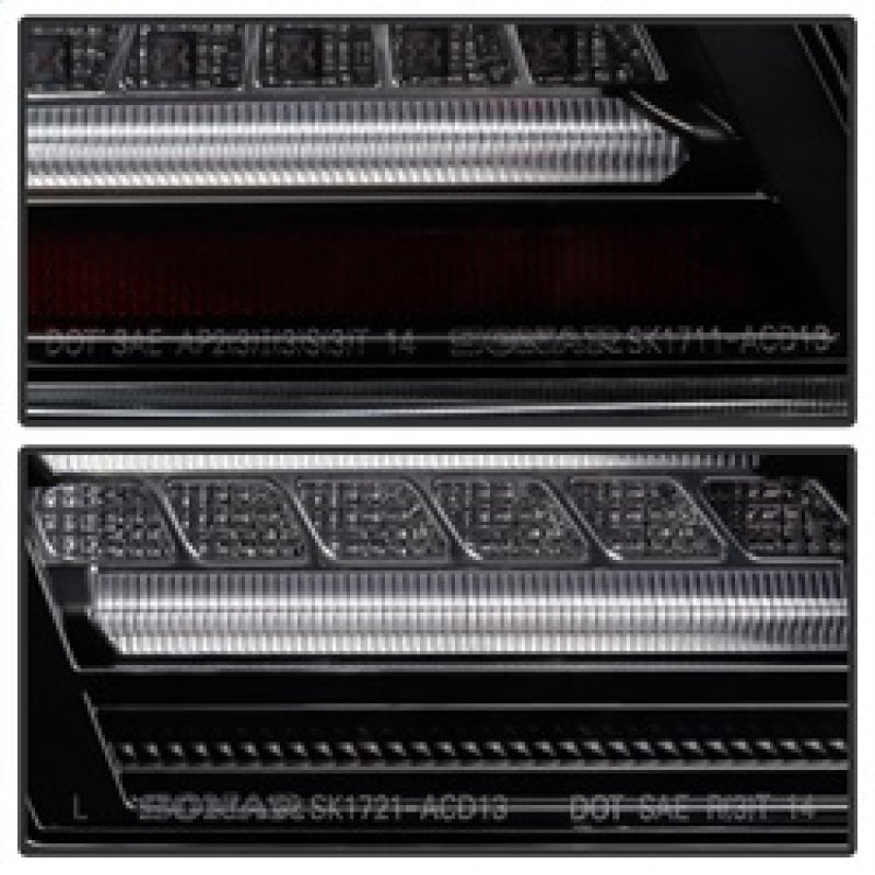 Spyder Honda Accord 2013-2015 4DR LED Tail Lights - Black ALT-YD-HA13LED-LED-BK SPYDER Tail Lights  AXOPROS