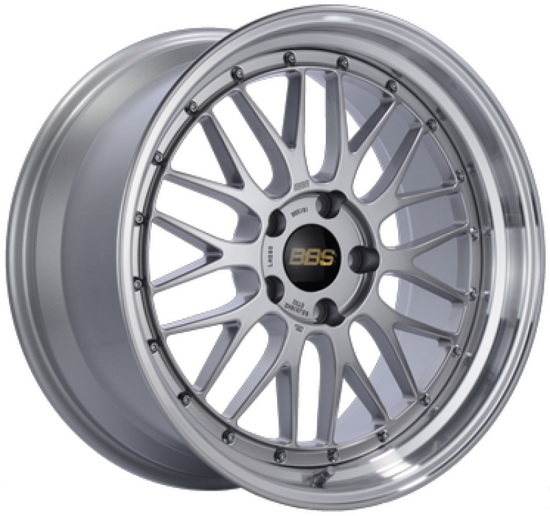 BBS LM 20x10.5 5x112 ET15 Diamond Silver Wheel 80mm PFS/Clip Required BBS Wheels - Forged  AXOPROS