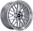 BBS LM 20x9.5 5x112 ET8 Diamond Silver Wheel 67mm PFS/Clip Required BBS Wheels - Forged  AXOPROS
