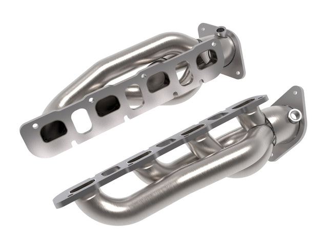 aFe Power Twisted Steel 304SS Shorty Header 2021 Ram 1500 TRX V8-6.2L (uncoated) aFe Headers & Manifolds  AXOPROS