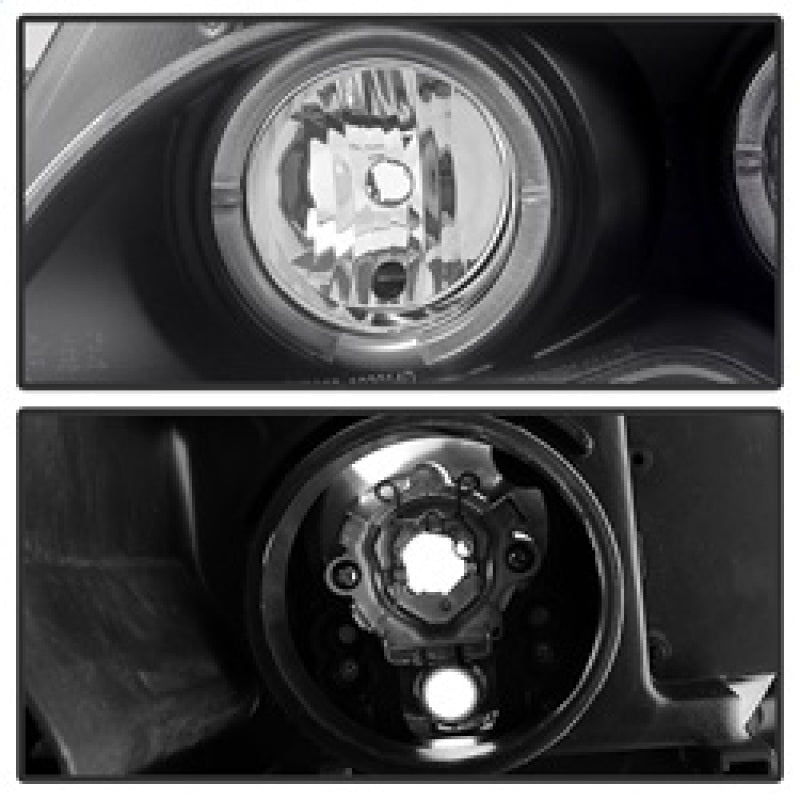 Spyder BMW E46 3-Series 02-05 4DR Projector Headlights 1PC LED Halo Blk PRO-YD-BMWE4602-4D-AM-BK SPYDER Headlights  AXOPROS