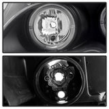 Spyder BMW E46 3-Series 02-05 4DR Projector Headlights 1PC LED Halo Blk PRO-YD-BMWE4602-4D-AM-BK SPYDER Headlights  AXOPROS