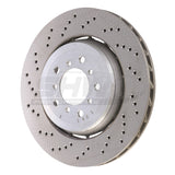 SHW 05-06 BMW M3 3.2L Left Front Cross-Drilled Lightweight Brake Rotor (34112282445) SHW Performance Brake Rotors - Drilled  AXOPROS