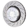 SHW 08-13 BMW M3 4.0L Left Front Cross-Drilled Lightweight Brake Rotor (34112283801) SHW Performance Brake Rotors - Drilled  AXOPROS