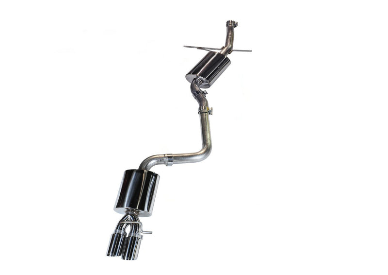 AWE Tuning Audi B8 A5 2.0T Touring Edition Single Outlet Exhaust - Polished Silver Tips AWE Tuning Catback  AXOPROS