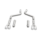MagnaFlow Axle-Back, SS, 3in, Quad Split Rear 3.5 Tips 2015 Dodge Challenger incl SRT Hellcat Magnaflow Catback  AXOPROS