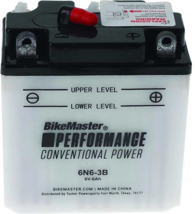 BikeMaster Battery - 6N6-3B BikeMaster Batteries  AXOPROS