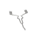MagnaFlow Cat Back, SS, 2.5in, Street, Dual Split Polished 4.5in Tips 2015 Ford Mustang Ecoboost Magnaflow Catback  AXOPROS