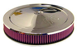 K&N 14in Red Custom Air Cleaner Assembly - 5.125in ID x 14in OD x 3.87in H K&N Engineering Carburetor Air Cleaners  AXOPROS