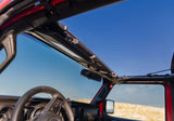 Rampage 2018-2021 Jeep Wrangler JL 4-Door Trailview Fastback - Black Diamond Rampage Soft Tops  AXOPROS