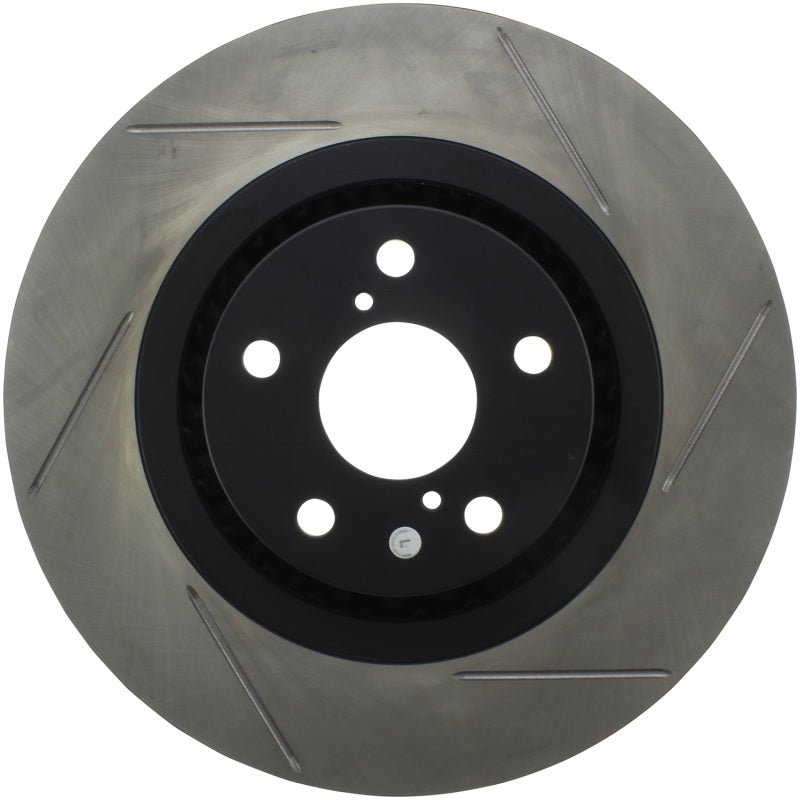 StopTech Power Slot 06 Lexus GS430 / 07-08 Lexus GS350/GS450H / 06-10 IS350 Slotted Left Front Roto Stoptech Brake Rotors - Slotted  AXOPROS