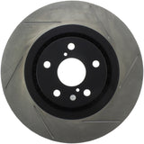StopTech Power Slot 06 Lexus GS430 / 07-08 Lexus GS350/GS450H / 06-10 IS350 Slotted Left Front Roto Stoptech Brake Rotors - Slotted  AXOPROS