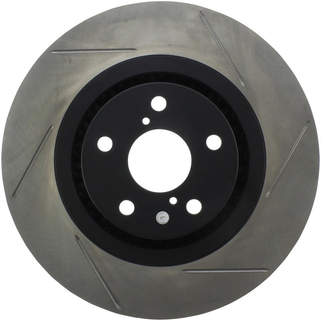 StopTech Power Slot 06 Lexus GS430 / 07-08 Lexus GS350/GS450H / 06-10 IS350 Slotted Left Front Roto Stoptech Brake Rotors - Slotted  AXOPROS