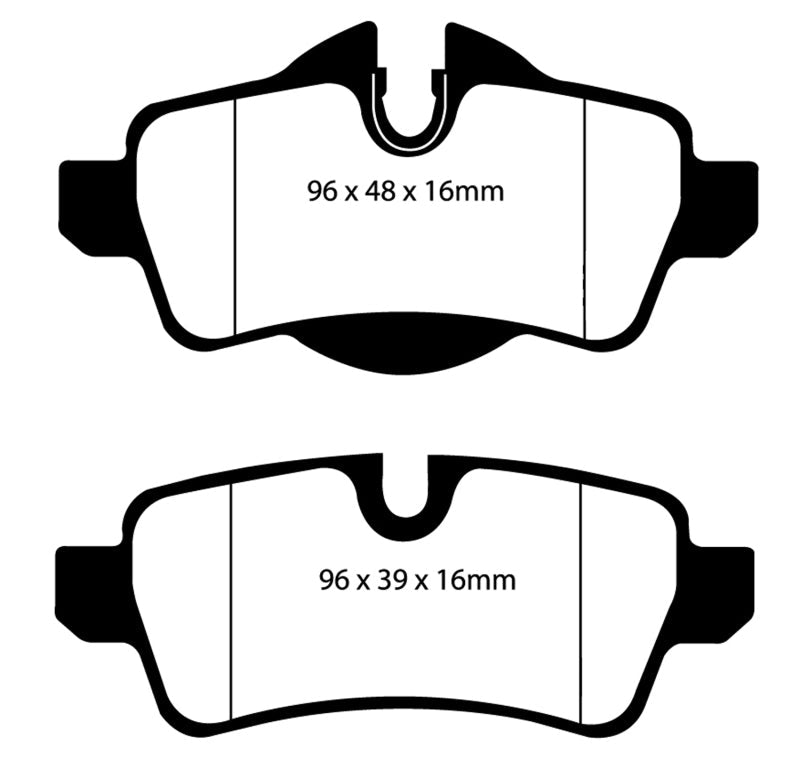 EBC 07-14 Mini Hardtop 1.6 Ultimax2 Rear Brake Pads EBC Brake Pads - OE  AXOPROS
