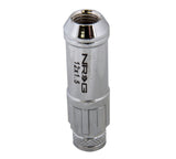 NRG 700 Series M12 X 1.5 Steel Lug Nut w/Dust Cap Cover Set 21 Pc w/Locks & Lock Socket - Silver NRG Lug Nuts  AXOPROS