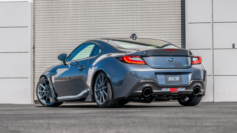 Borla 22-23 Subaru BRZ/Toyota GR86 2.4L RWD AT/MT ATAK Catback Exhaust - Black Chrome Tips Borla Catback  AXOPROS