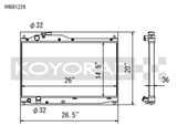 Koyo 00-09 Honda S2000 2.0/2.2L (MT) Radiator Koyo Radiators  AXOPROS