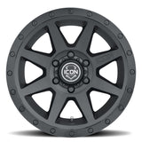 ICON Rebound 17x8.5 5x150 25mm Offset 5.75in BS 110.1mm Bore Double Black Wheel ICON Wheels - Cast  AXOPROS