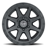 ICON Rebound 17x8.5 6x5.5 0mm Offset 4.75in BS 106.1mm Bore Double Black Wheel ICON Wheels - Cast  AXOPROS