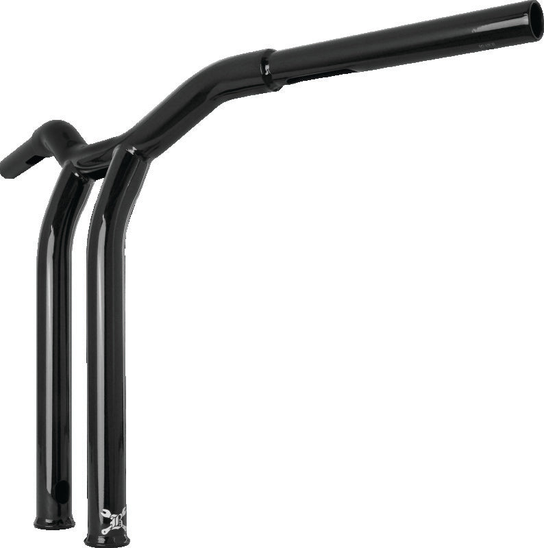 Burly Brand Dominator Raked Bar 14in - Gloss Black Burly Brand Handlebars  AXOPROS