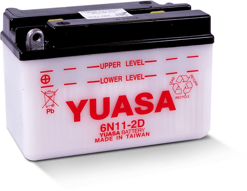 Yuasa 6N11-2D Conventional 6-Volt Battery Yuasa Battery Batteries  AXOPROS