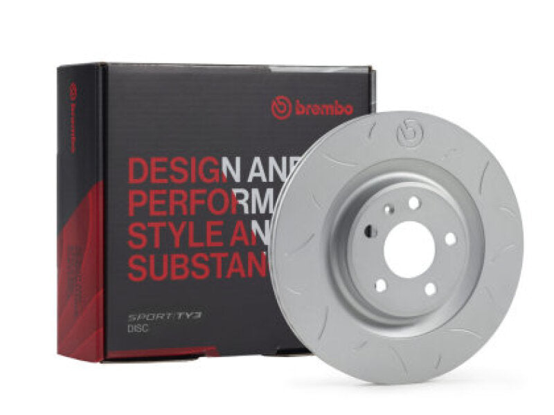 Brembo 2011 Subaru WRX STI/07-14 WRX S 2.5L AWD AWD Rear TY3 Sport Disc Rotor - 316X20 Brembo Brake Rotors - Slotted  AXOPROS