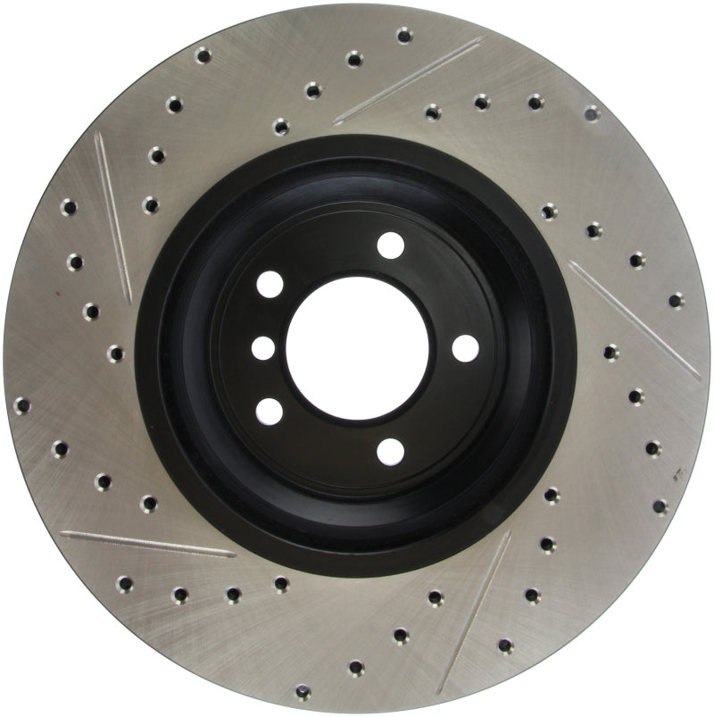 StopTech 07-09 BMW 335 (E90/E92/E93) Slotted & Drilled Left Front Rotor Stoptech Brake Rotors - Slot & Drilled  AXOPROS